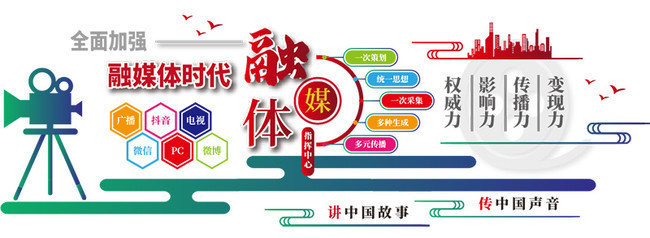 融媒體新媒體文化墻